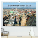 Städtereise Wien (hochwertiger Premium Wandkalender 2025 DIN A2 quer), Kunstdruck in Hochglanz