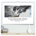 Faszinierende Weite. Rügen-Landschaft im Aquarell (hochwertiger Premium Wandkalender 2024 DIN A2 quer), Kunstdruck in Hochglanz