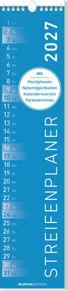 Streifenplaner BLAU 2027