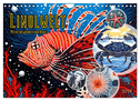 Linolwelt - Meeresbewohner und Kunst (Wandkalender 2024 DIN A4 quer), CALVENDO Monatskalender