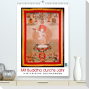 Mit Buddha durchs Jahr: historische Zeichnungen (Premium, hochwertiger DIN A2 Wandkalender 2023, Kunstdruck in Hochglanz)