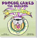 Phoebe Cakes the Bulldog a Mardi Gras Tail