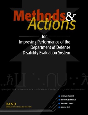 Marcum, Cheryl Y / Emmerichs, Robert M et al. Methods and Actions for Improving Performance of the Department of Defense Disability Evaluation System 2002. RAND Corporation, 2002.