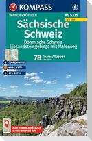 KOMPASS Wanderführer Sächsische Schweiz, Böhmische Schweiz, Elbsandsteingebirge mit Malerweg, 78 Touren/Etappen mit Extra-Tourenkarte