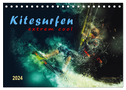 Kitesurfen extrem cool (Tischkalender 2024 DIN A5 quer), CALVENDO Monatskalender