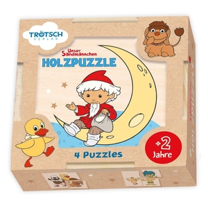 Trötsch Verlag GmbH & Co. KG (Hrsg.). TRÖTSCH - Unser Sandmännchen Holzpuzzle 4x4 Teile - in praktischer Schiebebox als Reisespiel geeignet. Trötsch Verlag GmbH, 2026.