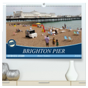 Brighton Pier Bunter Sommer (hochwertiger Premium Wandkalender 2024 DIN A2 quer), Kunstdruck in Hochglanz