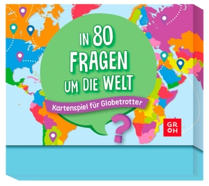 Groh Verlag (Hrsg.). In 80 Fragen um die Welt - Kartenspiel für Globetrotter - Quizspiel mit 80 Karten | Geschenk für Weltenbummler und gegen Fernweh. Groh Verlag, 2023.