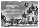 Bangkok Impressionen in Schwarz Weiß (Wandkalender 2025 DIN A4 quer), CALVENDO Monatskalender