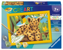 CreArt, Malen nach Zahlen Kinder - Baby Leopard