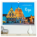 Ein Wochenende in Riga (hochwertiger Premium Wandkalender 2024 DIN A2 quer), Kunstdruck in Hochglanz