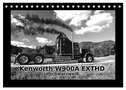 Kenworth W900A EXTHD - in schwarzweiß (Tischkalender 2024 DIN A5 quer), CALVENDO Monatskalender