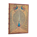 Hafiz's Peacocks (Sangorski & Sutcliffe) Midi Unlined Hardcover Journal (Elastic Band Closure)