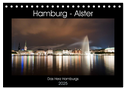 Hamburg - Alster (Tischkalender 2025 DIN A5 quer), CALVENDO Monatskalender