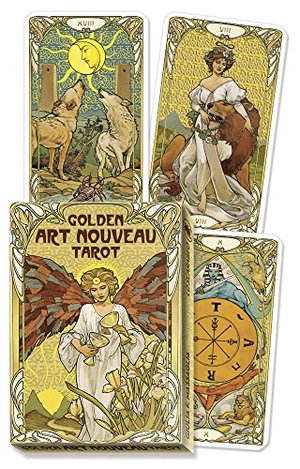 Massaglia, Giulia Francesca. Golden Art Nouveau Tarot Grand Trumps. Llewellyn Worldwide, Ltd., 2023.