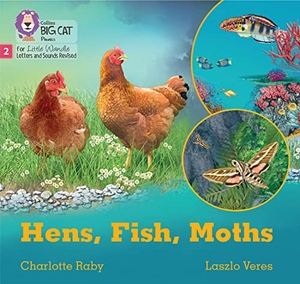 Raby, Charlotte. Hens, Fish, Moths - Phase 2 Set 5 Blending Practice. HarperCollins Publishers, 2022.