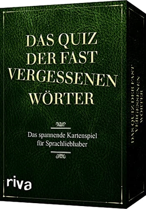 Cnyrim, Petra / Carolina Graf. Das Quiz der fast vergessenen Wörter - Das spannende Kartenspiel für Sprachliebhaber. riva Verlag, 2021.