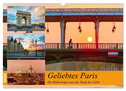Geliebtes Paris - Ein Bilderbogen aus der Stadt der Liebe (Wandkalender 2024 DIN A3 quer), CALVENDO Monatskalender