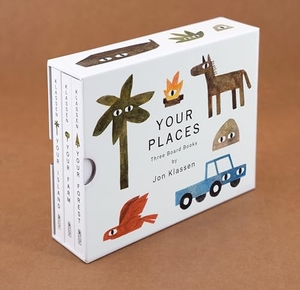 Klassen, Jon. Your Places Box Set - (Three Board Books for Babies and Toddlers about Safe Spaces, Comfort, and Imagination). Candlewick Press (MA), 2025.