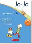 Jo-Jo Sprachbuch - Aktuelle allgemeine Ausgabe. 3./4. Schuljahr - Arbeitsblock