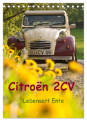 Citroën 2CV - Lebensart Ente (Tischkalender 2024 DIN A5 hoch), CALVENDO Monatskalender