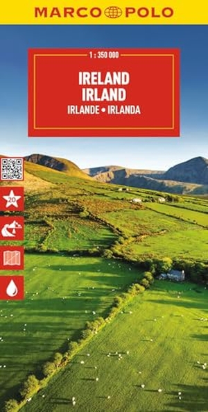 MARCO POLO Reisekarte Irland 1:350.000 - Straßenkarte und Autokarte mit sehenswerten Strecken, Highlights und digitaler Erweiterung. Mairdumont, 2024.