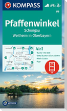 KOMPASS Wanderkarte 179 Pfaffenwinkel, Schongau, Weilheim i. OB 1:50.000