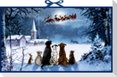 Wandkalender - Wunderbare Hunde-Weihnacht
