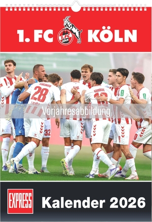 Neumann Verlage GmbH & Co KG / Express (Hrsg.). 1. FC Köln 2027 - Wandkalender 29,7x42 cm mit 12 Fußballspieler-Fotografien, Spielterminen und Platz für Notizen. ALPHA EDITION GmbH, 2026.
