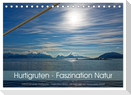 Hurtigruten - Faszination Natur (Tischkalender 2024 DIN A5 quer), CALVENDO Monatskalender