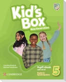 Kid's Box New Generation Level 5 Pupil's Book with eBook English for Spanish Speakers
