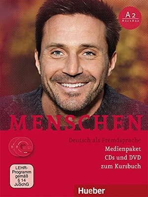 Habersack, Charlotte / Pude, Angela et al. Menschen A2. Medienpaket - 2 Audio-CDs und 1 DVD zum Kursbuch.Deutsch als Fremdsprache / Medienpaket. Hueber Verlag GmbH, 2013.