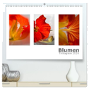 Blumen Trilogien (hochwertiger Premium Wandkalender 2024 DIN A2 quer), Kunstdruck in Hochglanz
