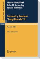 Geometry Seminar "Luigi Bianchi" II - 1984