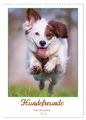 Hundefreunde (Wandkalender 2024 DIN A3 hoch), CALVENDO Monatskalender