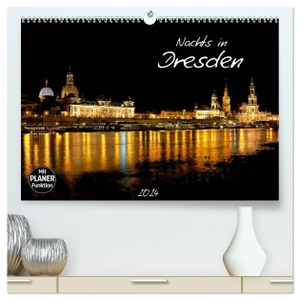 Meutzner, Dirk. Nachts in Dresden (hochwertiger Premium Wandkalender 2024 DIN A2 quer), Kunstdruck in Hochglanz - Die Stadt Dresden nachts fotografiert.. Calvendo Verlag, 2023.