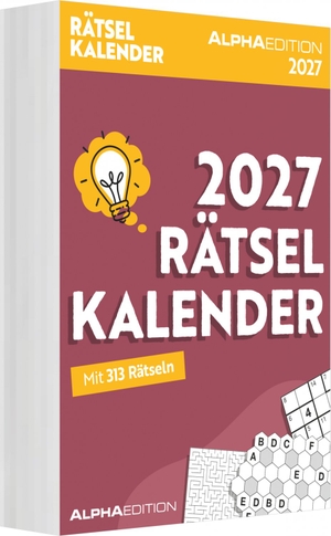 Neumann Verlage GmbH & Co KG (Hrsg.). Rätselkalender 2027 - Tagesabreißkalender 15x21 cm mit 365 Knobel- und Denksportaufgaben, zum Aufhängen oder Aufstellen. ALPHA EDITION GmbH, 2026.