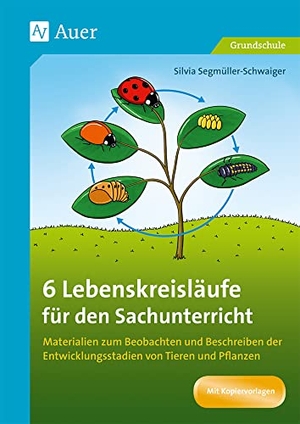 Segmüller-Schwaiger, Silvia. 6 Lebenskreisläufe für den Sachunterricht - Materialien zum Beobachten und Beschreiben der Entwicklungsstadien von Tieren und Pflanzen (1. bis 4. Klasse). Auer Verlag i.d.AAP LW, 2021.