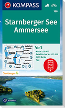KOMPASS Wanderkarte 180 Starnberger See, Ammersee 1:50.000