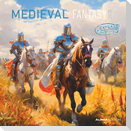 Medieval Fantasy 2025 - Broschürenkalender 30x30 cm (30x60 geöffnet) - Kalender mit Platz für Notizen - Medieval Fantasy - Bildkalender - Planer