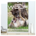Emotionale Momente: Der Wolf. (hochwertiger Premium Wandkalender 2024 DIN A2 hoch), Kunstdruck in Hochglanz