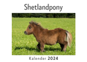 Shetlandpony (Wandkalender 2024, Kalender DIN A4 quer, Monatskalender im Querformat mit Kalendarium, Das perfekte Geschenk)