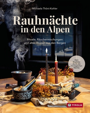 Thöni-Kohler, Michaela. Rauhnächte in den Alpen - Rituale, Räuchermischungen und altes Wissen aus den Bergen. Dein Begleiter durch die 12 magischen Nächte. Mit Orakeln, Sagen und Meditationen für die Zeit zwischen den Jahren. Tyrolia Verlagsanstalt Gm, 2026.
