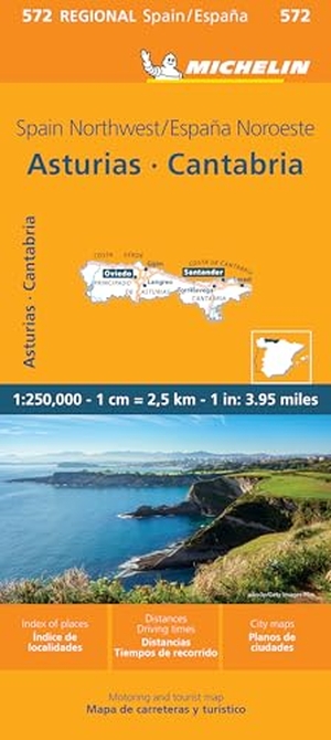 Michelin (Hrsg.). Michelin Asturien, Kantabrien - Straßen- und Tourismuskarte 1:250.000. Michelin Editions, 2024.