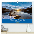Silsersee Engadin (hochwertiger Premium Wandkalender 2024 DIN A2 quer), Kunstdruck in Hochglanz