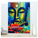 Lebensfreude Buddha (hochwertiger Premium Wandkalender 2024 DIN A2 hoch), Kunstdruck in Hochglanz