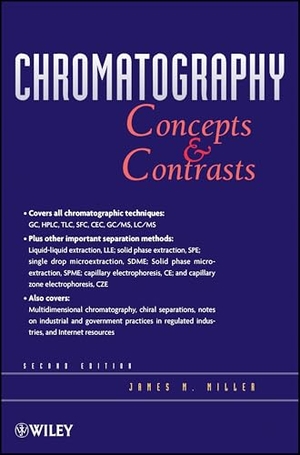Miller. Chromatography 2e C. John Wiley & Sons, 2004.