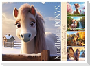 Niedliche Ponys (Wandkalender 2024 DIN A3 quer), CALVENDO Monatskalender