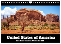United States of America - Eine Reise durch den Westen der USA (Wandkalender 2025 DIN A4 quer), CALVENDO Monatskalender