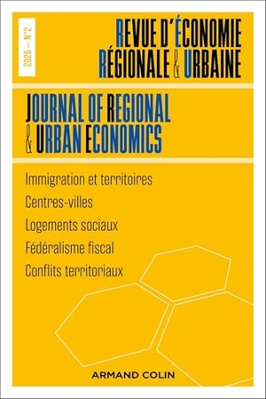 Collectif. Revue d'économie régionale et urbaine N°2/2026. Editions Dunod, 2026.